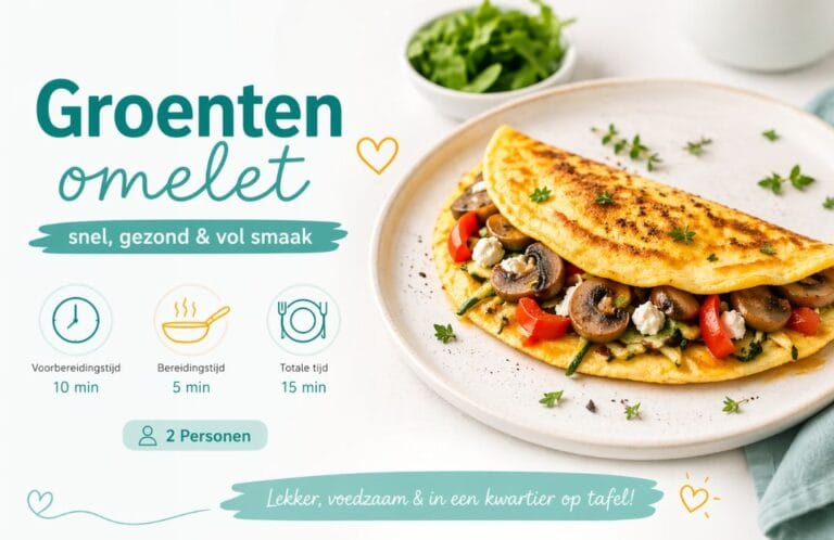 zomer groenten omelet