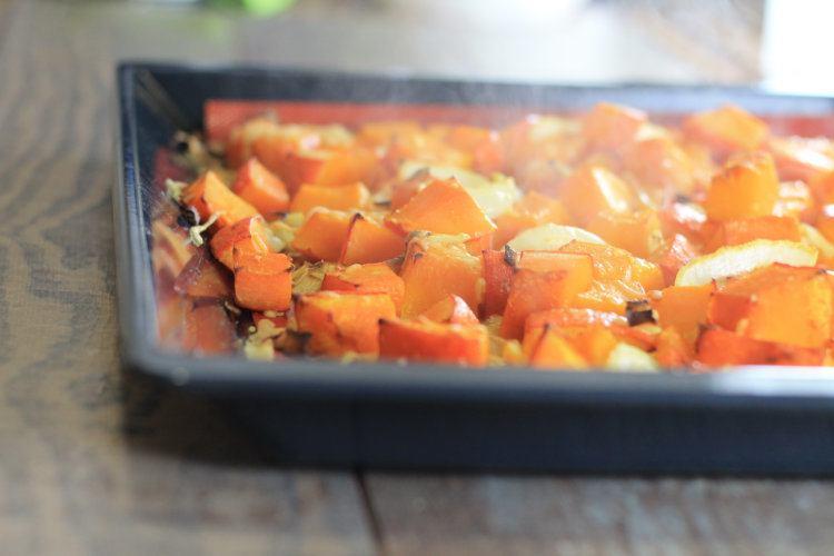 Gegrilde pompoen uit de oven