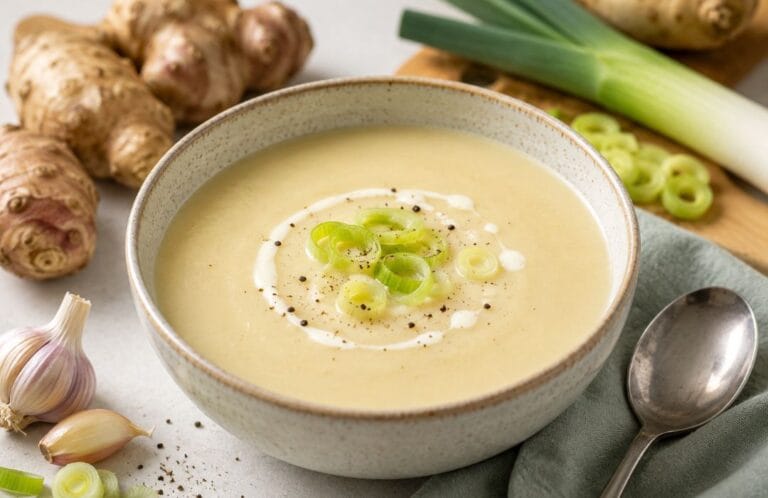 Mosterdsoep & Crème fraîche