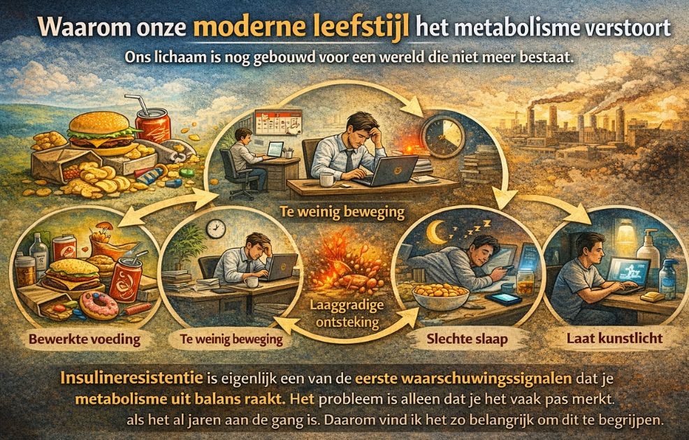 Waarom onze moderne leefstijl het metabolisme verstoort