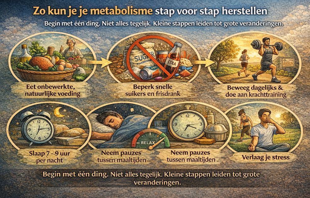 Zo kun je je metabolisme stap voor stap herstellen
