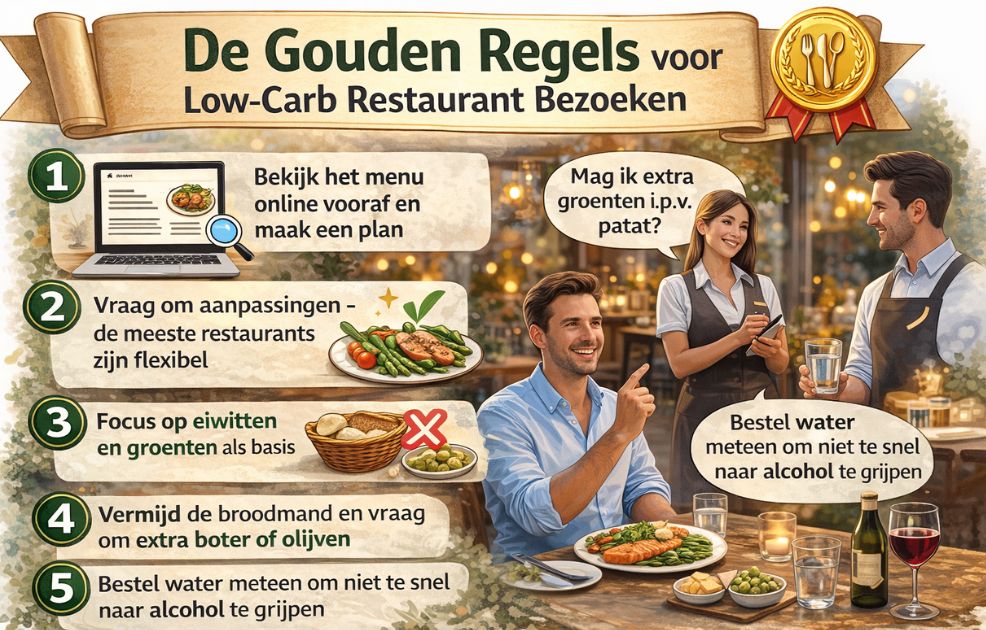 De Gouden Regels voor Low-Carb Restaurant Bezoeken