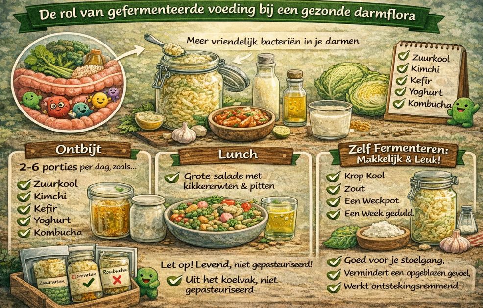  De rol van gefermenteerde voeding bij een gezonde darmflora