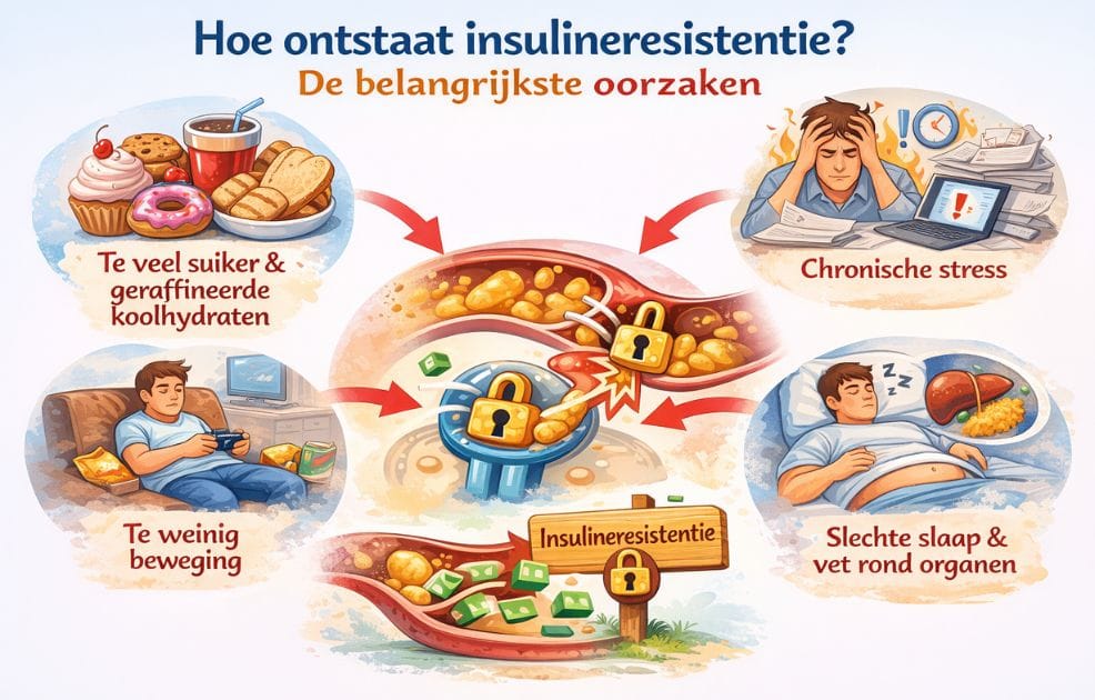Hoe ontstaat insulineresistentie? De belangrijkste oorzaken