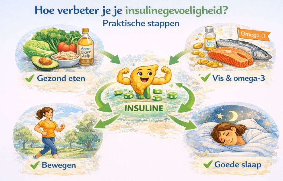 Hoe verbeter je je insulinegevoeligheid? Praktische stappen