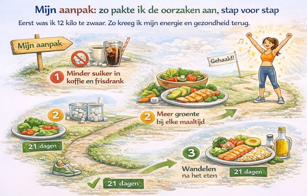 Mijn aanpak: zo pakte ik de oorzaken aan, stap voor stap