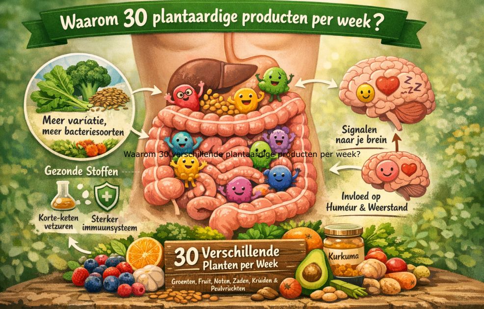 Waarom 30 verschillende plantaardige producten per week?