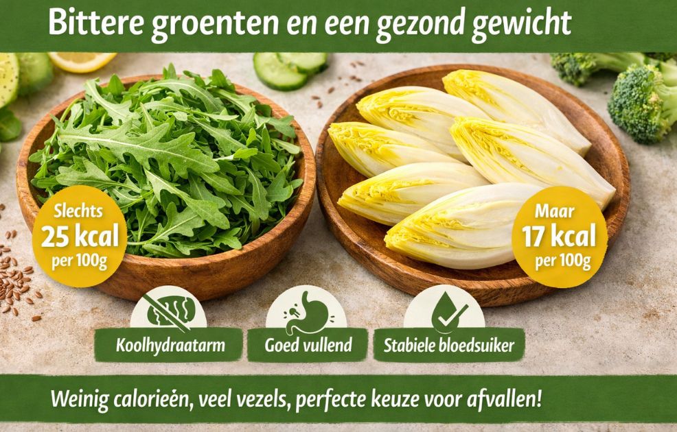 Bittere groenten gezond: waarom je meer rucola, witlof en andijvie zou moeten eten! 8 Bittere groenten en een gezond gewicht