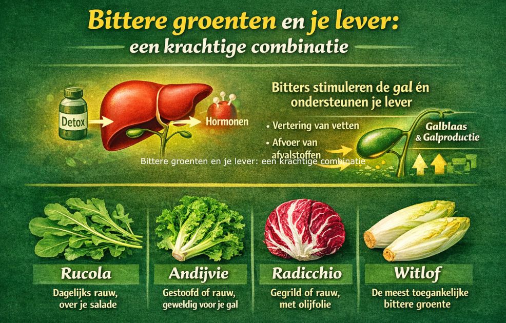 Bittere groenten gezond: waarom je meer rucola, witlof en andijvie zou moeten eten! 4 Bittere groenten en je lever: een krachtige combinatie
