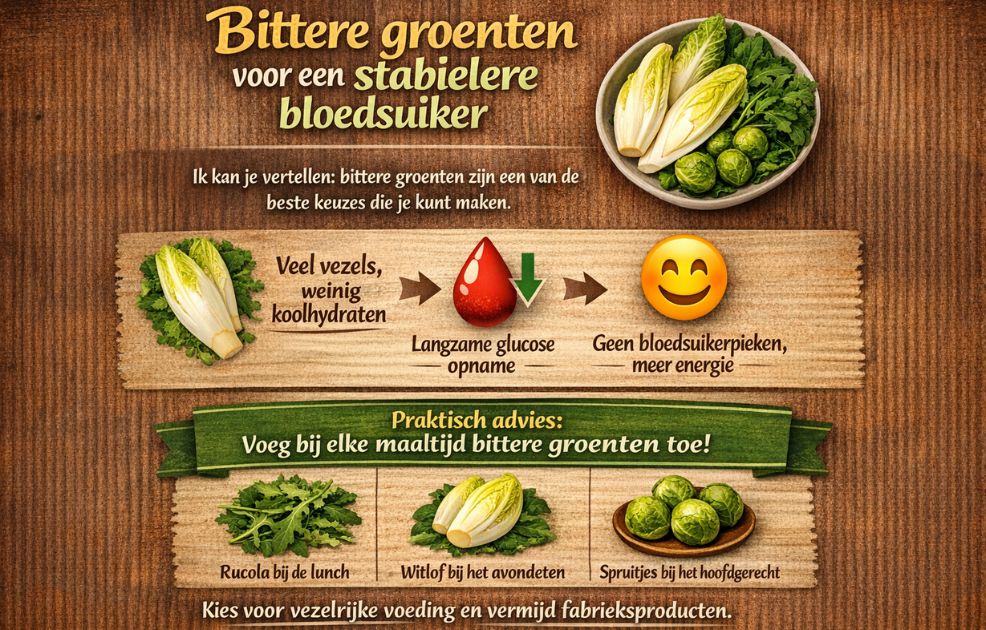 Bittere groenten gezond: waarom je meer rucola, witlof en andijvie zou moeten eten! 5 Bittere groenten voor een stabielere bloedsuiker