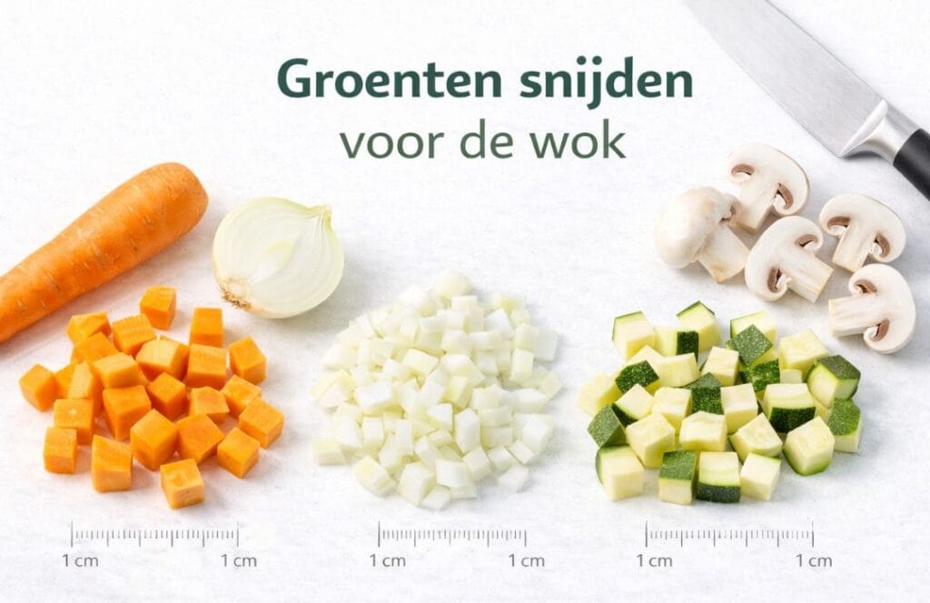Hoe snij je groenten voor de wok