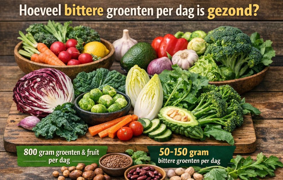 Bittere groenten gezond: waarom je meer rucola, witlof en andijvie zou moeten eten! 7 Hoeveel bittere groenten per dag is gezond?