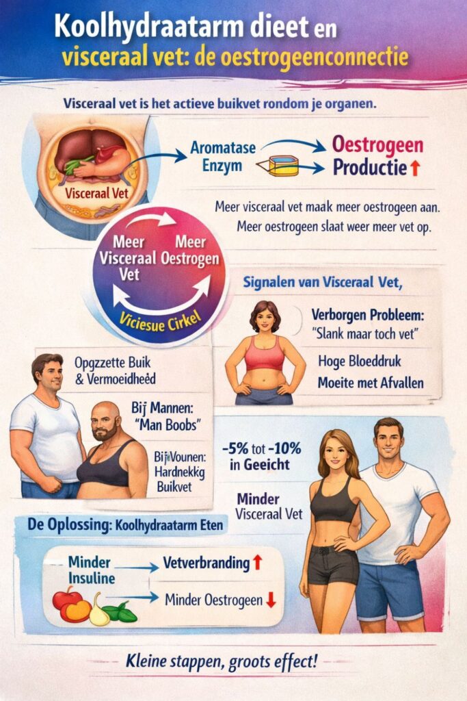 Koolhydraatarm en Oestrogeen: Zo Breng Je Je Hormonen in Balans 4 Koolhydraatarm dieet en visceraal vet: de oestrogeenconnectie