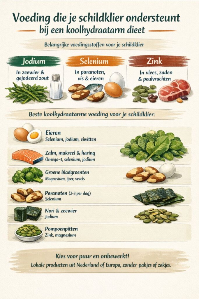 Koolhydraatarm en de Schildklier: Wat Je Moet Weten in 2026 5 Welke voeding ondersteunt je schildklier bij een koolhydraatarm dieet?