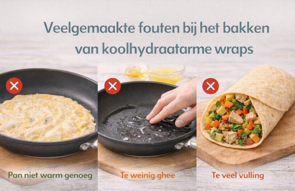 Veel gemaakte fouten bij het bakken van koolhydraatarme wraps