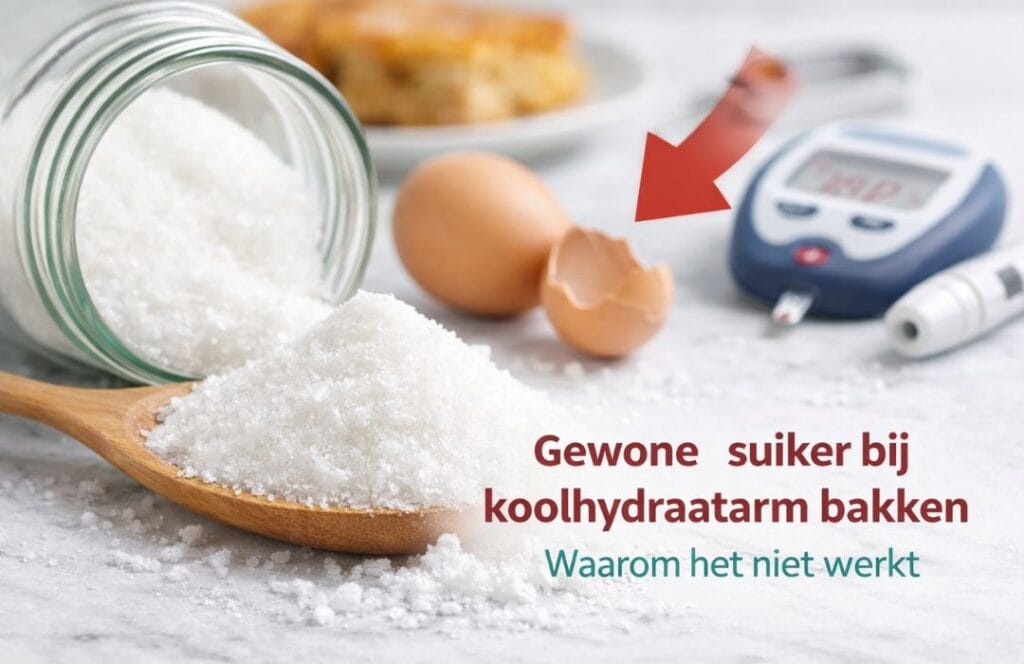 Waarom gewone suiker niet werkt bij een koolhydraatarmdieet