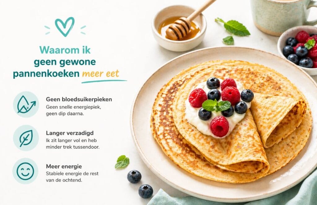 Waarom ik geen gewone pannenkoeken meer eet